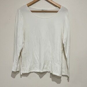 Cato White Long Sleeve Women's Tee